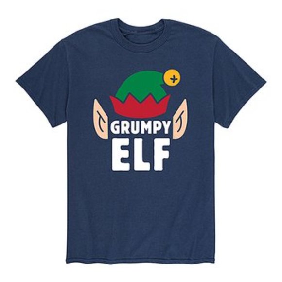 Other - Grumpy Elf Men's Holiday Christmas T-shirt Short Sleeve Size Medium NWOT
